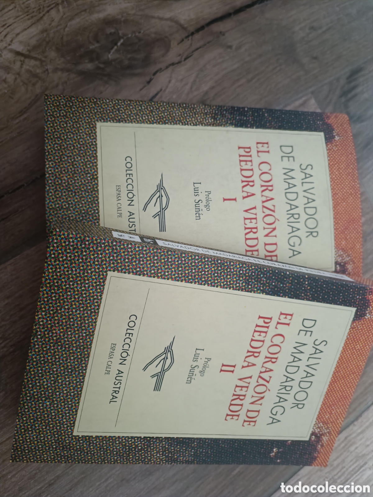 Libros de segunda mano: El coraz&oacute;n de piedra verde (dos tomos) - Foto 1