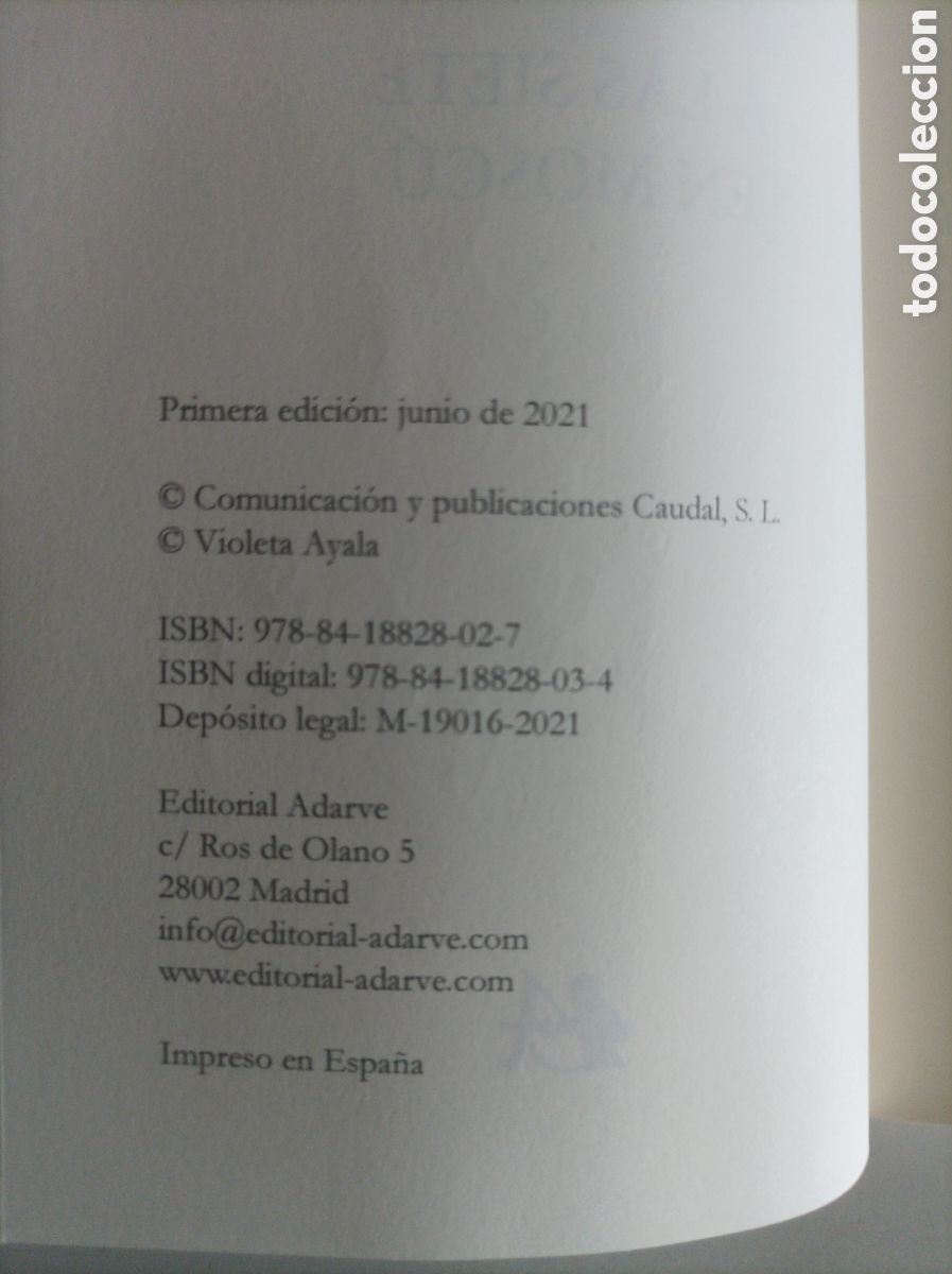 Libros de segunda mano: A las siete Mosc&uacute; / Violeta Ayala - Foto 3