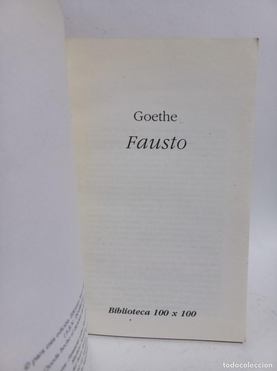 Libros de segunda mano: Goethe Fausto - Fausto - 1995 - Foto 2