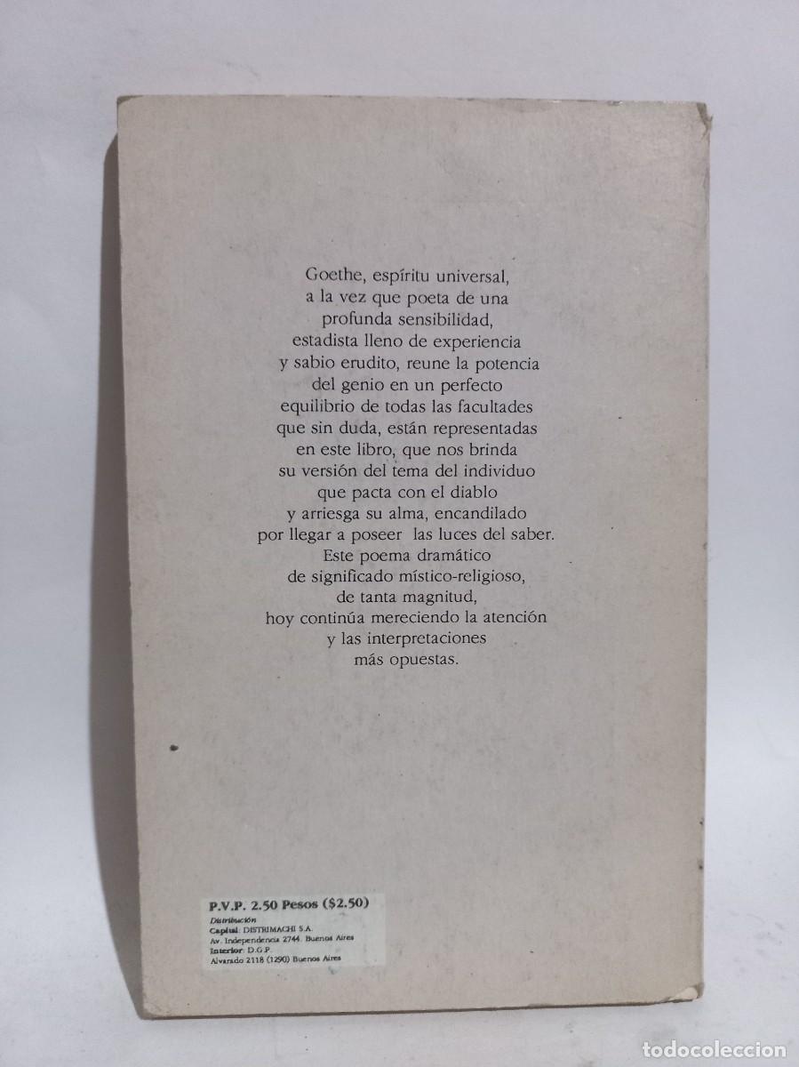 Libros de segunda mano: Goethe Fausto - Fausto - 1995 - Foto 3