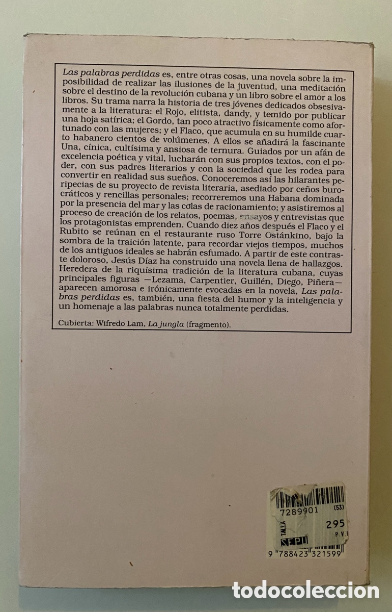 Libros de segunda mano: Las palabras perdidas - D&Iacute;AZ, Jes&uacute;s - Foto 2