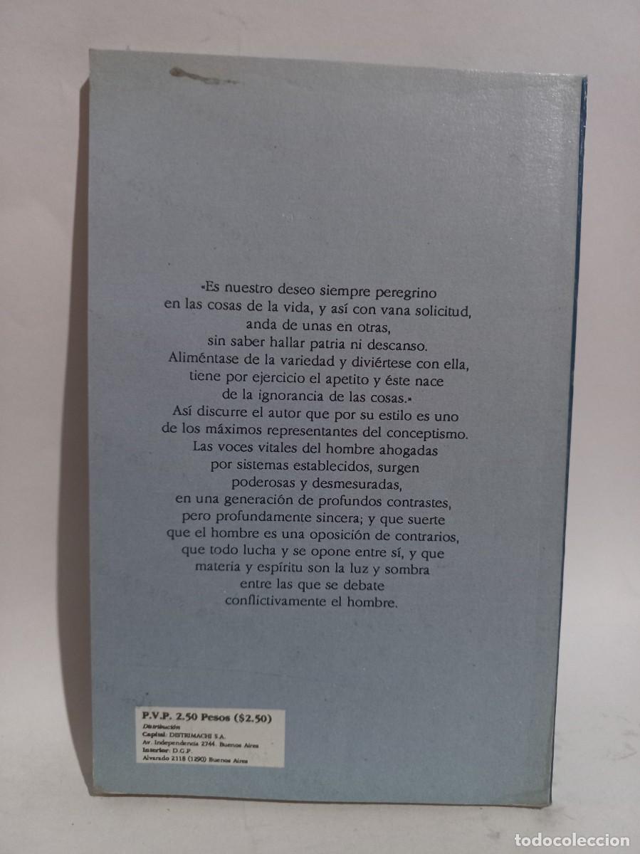 Libros de segunda mano: Francisco de Quevedo - Sue&ntilde;os y Discursos - 1995 - Foto 3