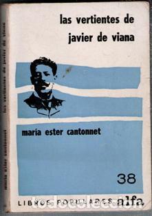 Libros de segunda mano: Las vertientes de Javier de Viana, Mar&iacute;a Ester Cantonnet