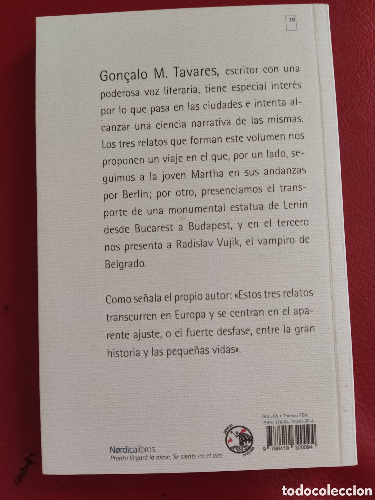 Libros de segunda mano: Bucarest - Budapest Gon&ccedil;alo Tavares - Foto 2