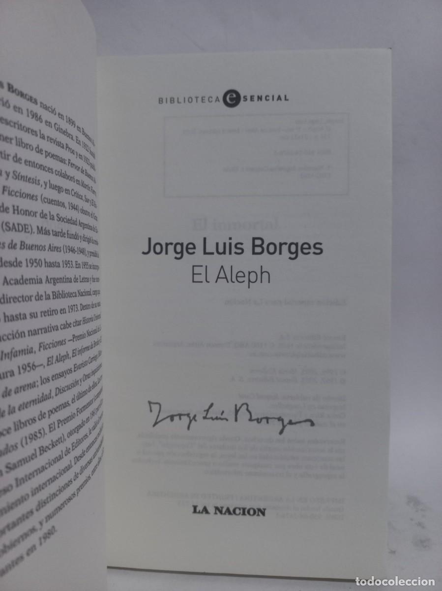 Libros de segunda mano: Jorge Luis Borges - El Aleph - 2005 - Foto 2