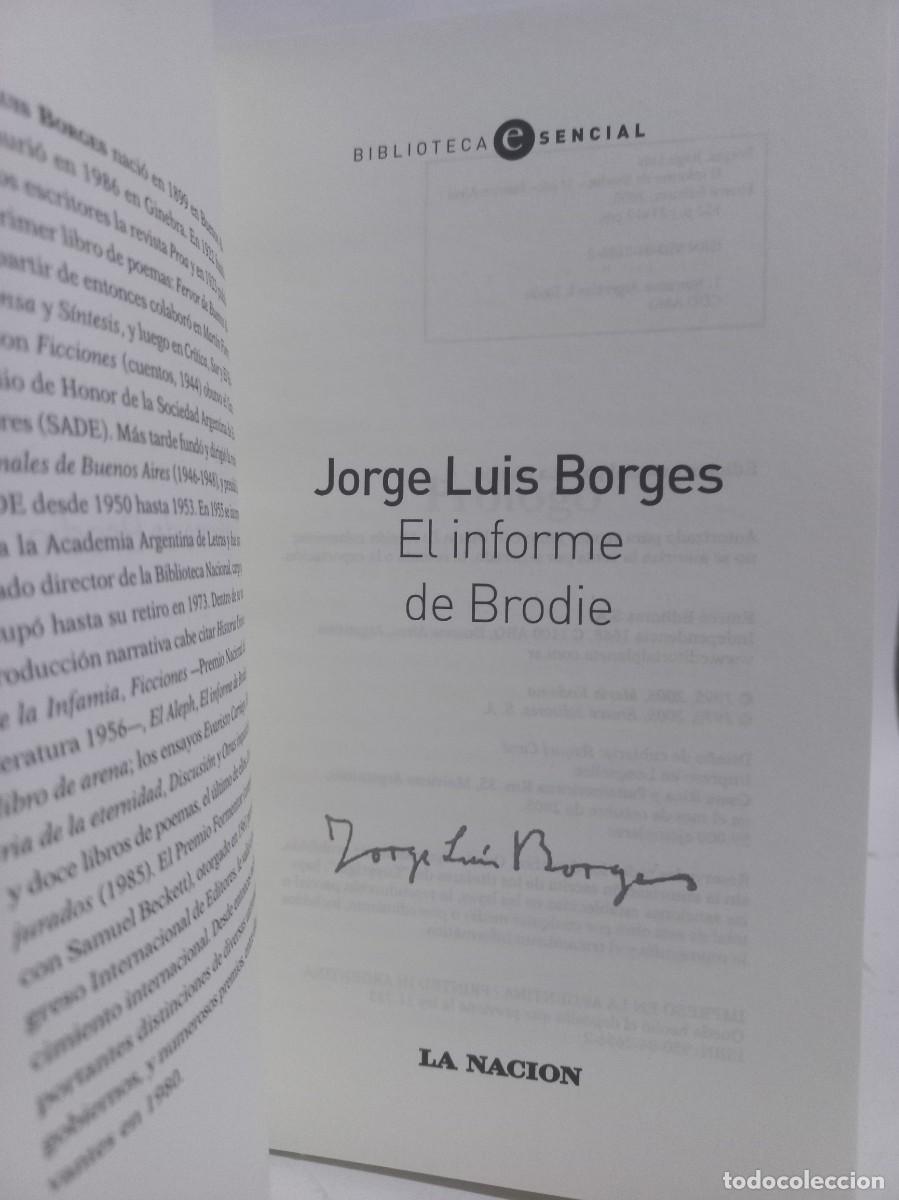 Libros de segunda mano: Jorge Luis Borges - El Informe de Brodie - 2005 - Foto 2