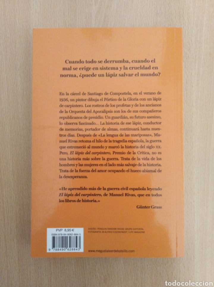 Libros de segunda mano: EL L&Aacute;PIZ DEL CARPINTERO. Manuel Rivas - Foto 2