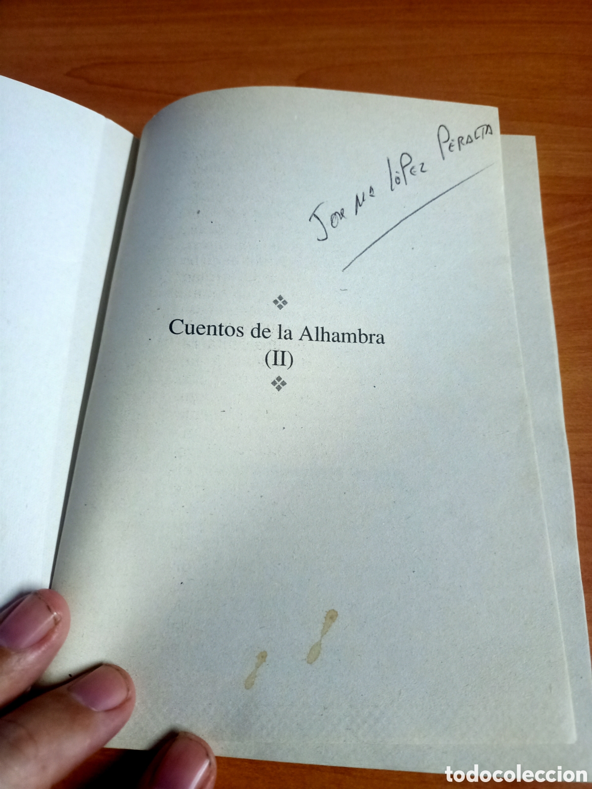Libros de segunda mano: Cuentos de la Alhambra II - Washington Irving - Foto 3