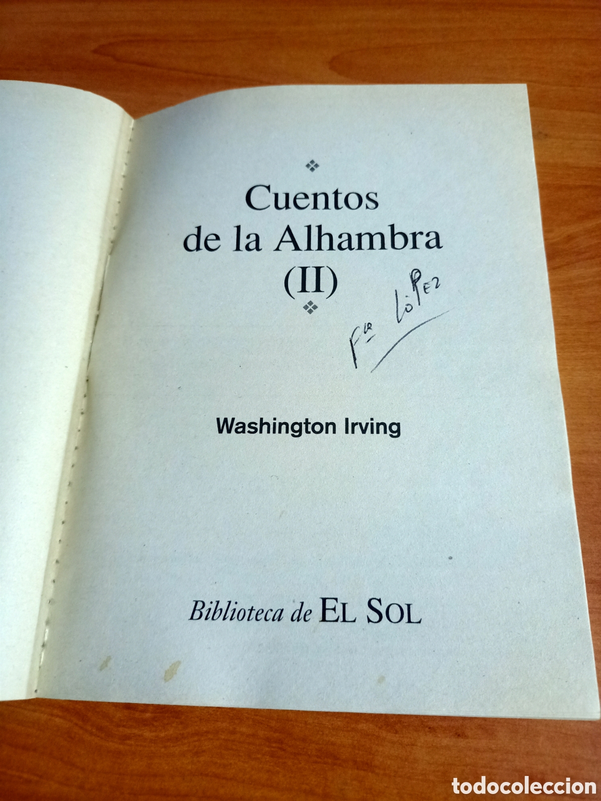 Libros de segunda mano: Cuentos de la Alhambra II - Washington Irving - Foto 4