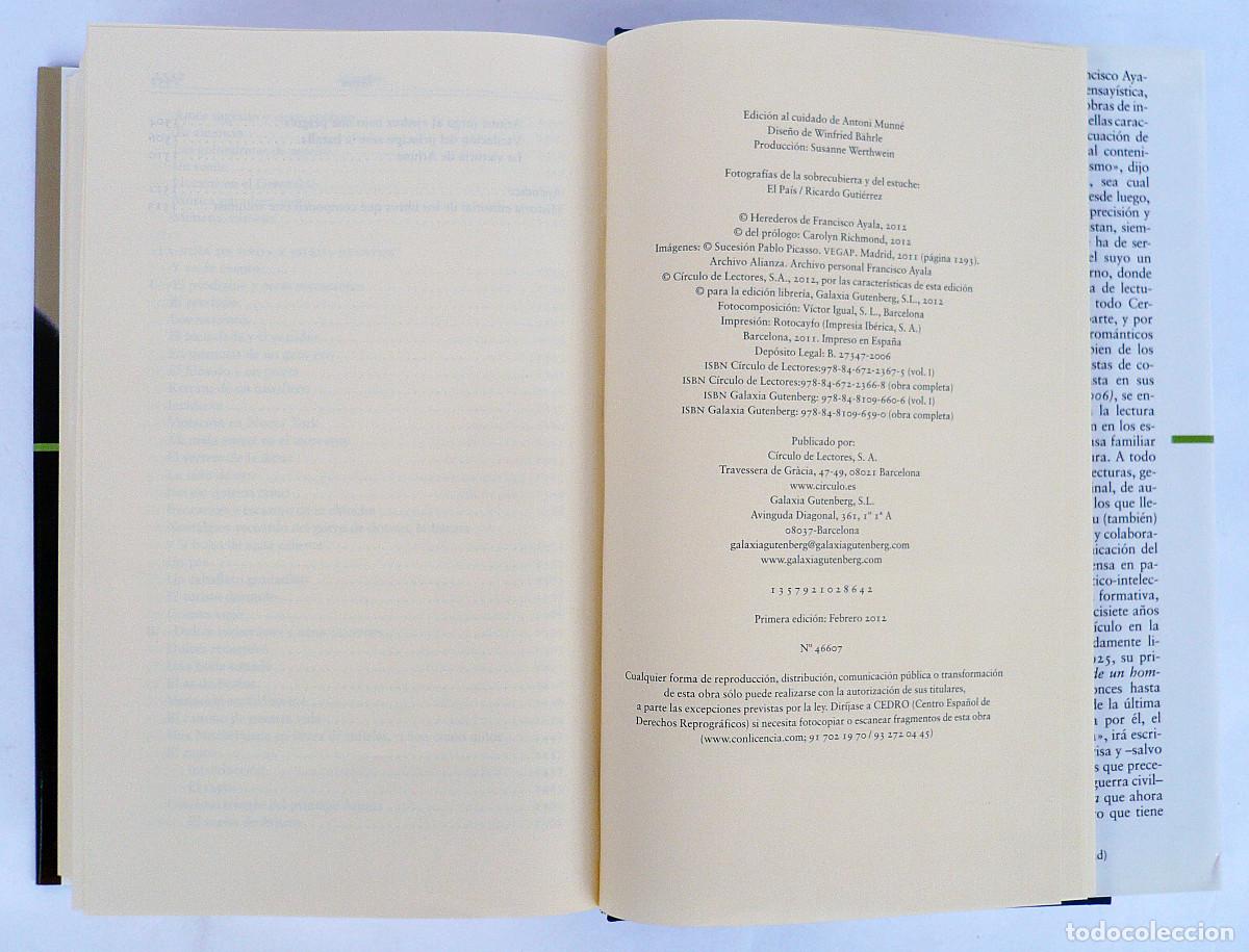 Libros de segunda mano: Francisco Ayala, obras completas, 7 tomos. - Foto 6