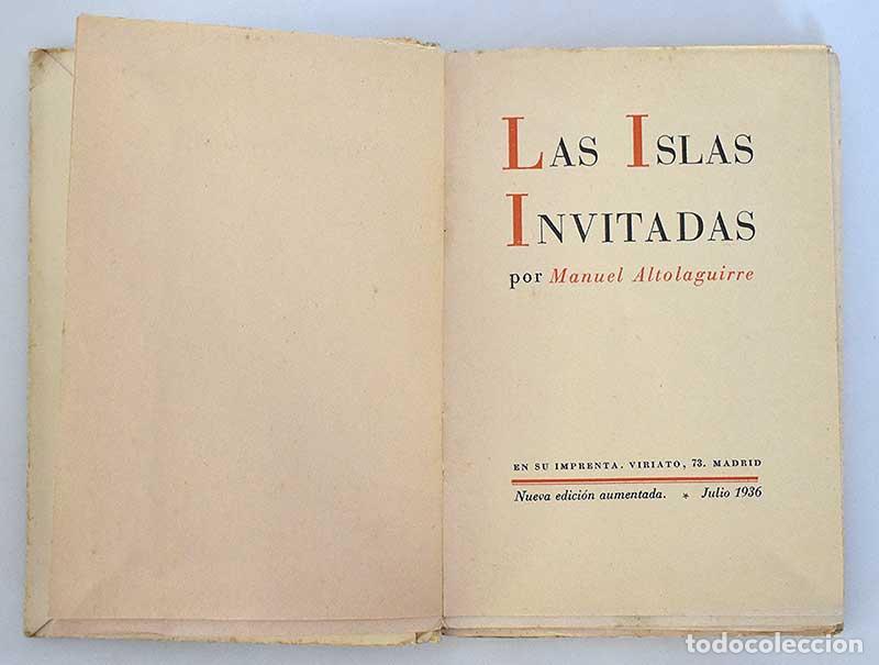 Libros de segunda mano: Las Islas Invitadas - Manuel Altolaguirre - Foto 5