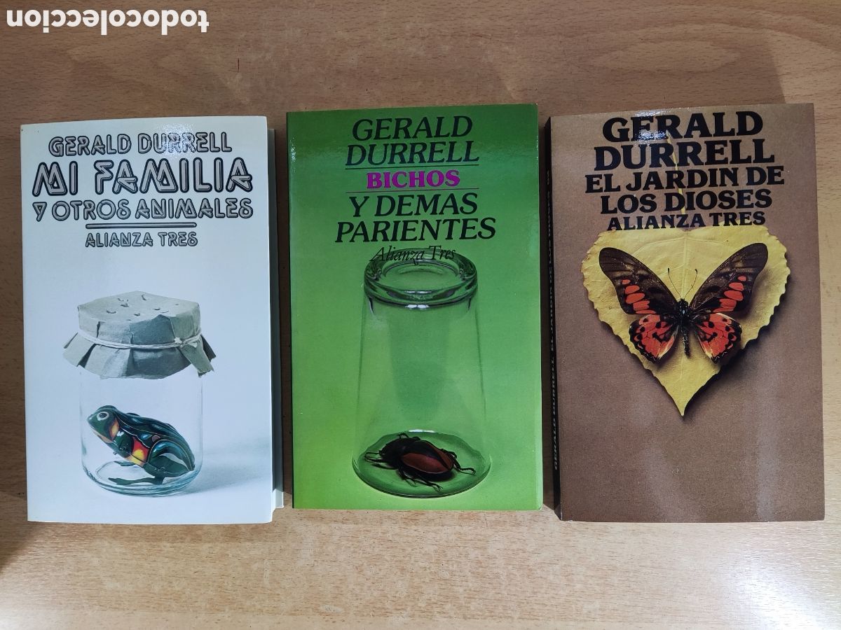 Libros de segunda mano: MI FAMILIA Y OTROS ANIMALES-BICHOS Y DEMAS PARIENTES-EL JARD&Iacute;N DE LOS DIOSES / GERALD DURRELL