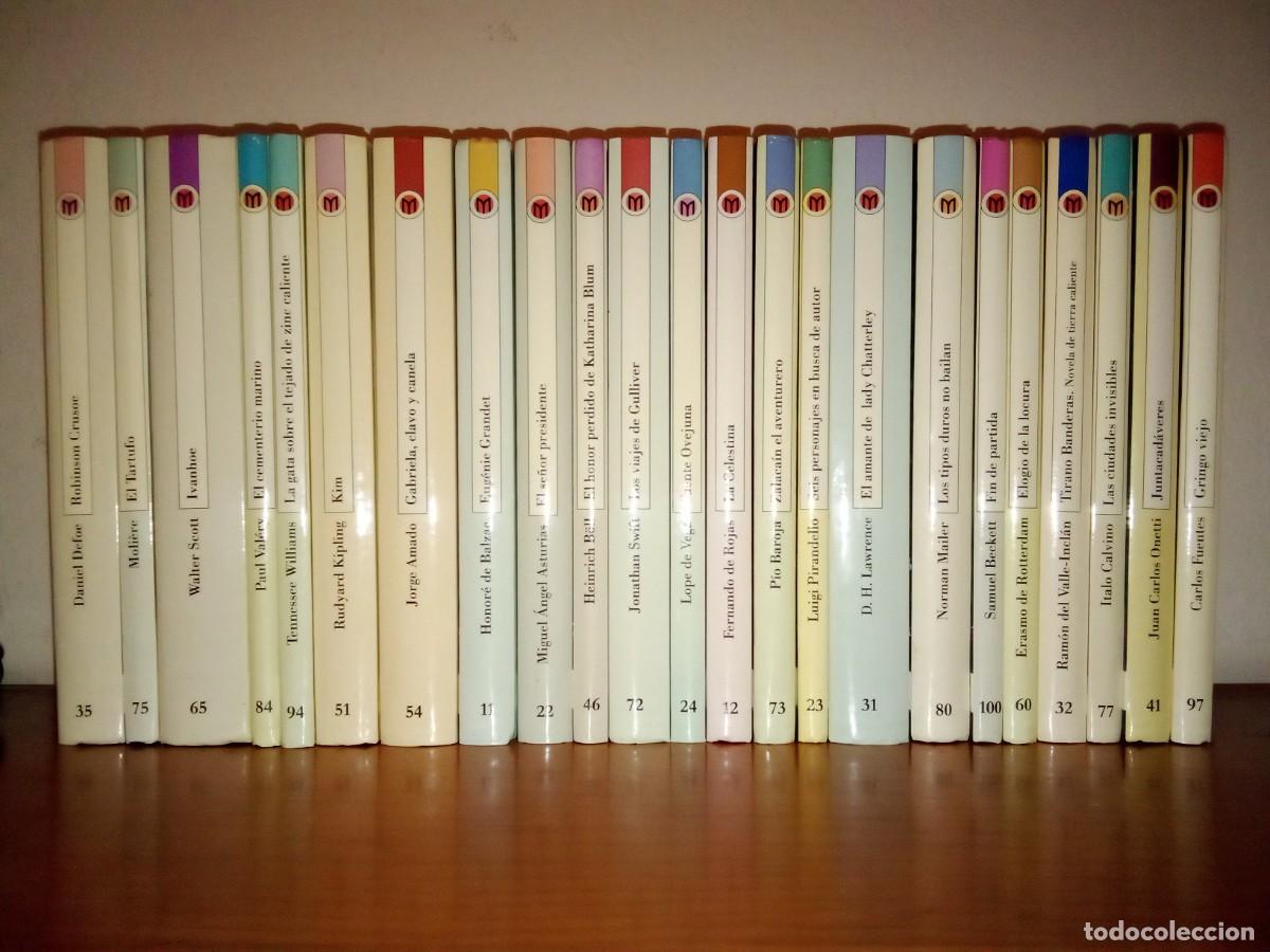Livros em segunda m&atilde;o: LOTE 23 LIBROS BIBLIOTECA MILLENIUM, LAS 100 JOYAS DEL MILENIO, EL MUNDO