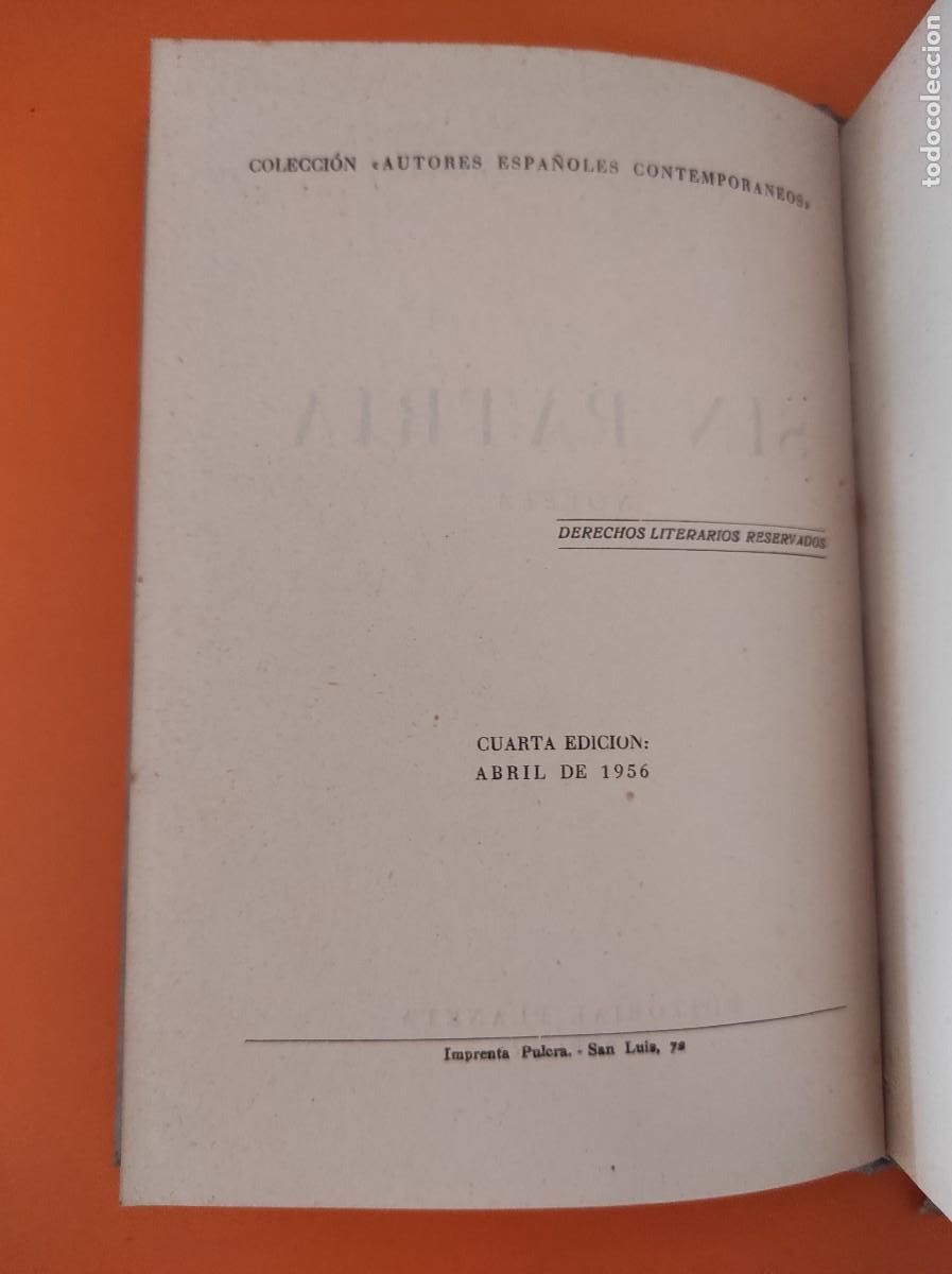Libros de segunda mano: SIN PATRIA - Manuel Pombo Angulo - Foto 3