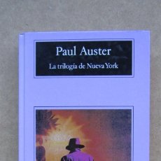 Libros de segunda mano: TRILOGIA DE NUEVA YORK PAUL AUSTER TAPA COMPACTOS ANAGRAMA