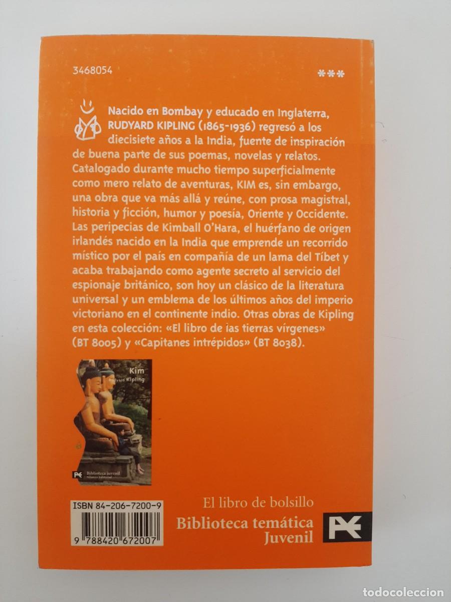 Libros de segunda mano: KIM. RUDYARD KIPLING. ALIANZA EDITORIAL. 2005 - Foto 2