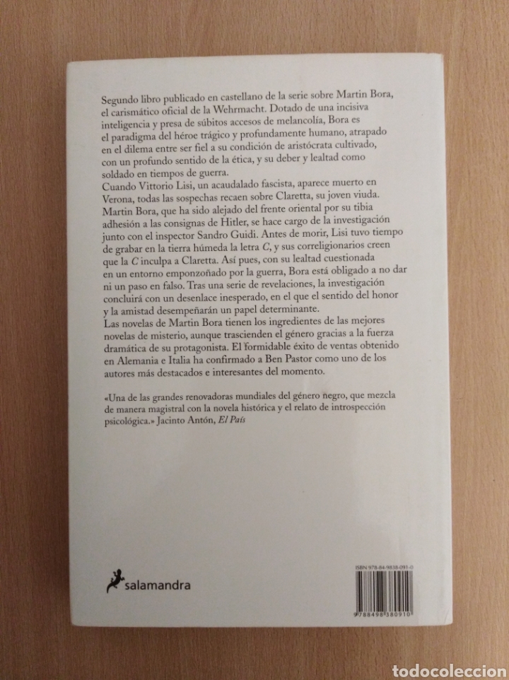 Libros de segunda mano: LUNA MENTIROSA. Ben Pastor - Foto 2