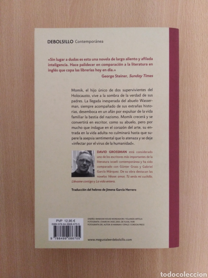 Libros de segunda mano: V&Eacute;ASE: AMOR. David Grossman - Foto 2