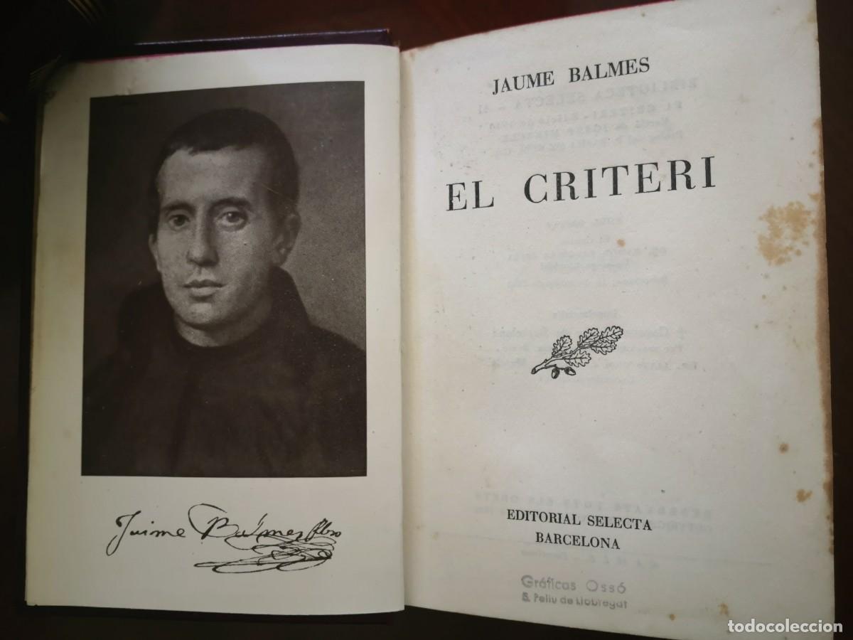 Libros de segunda mano: EL CRITERI DE JAUME BALMES - Foto 3