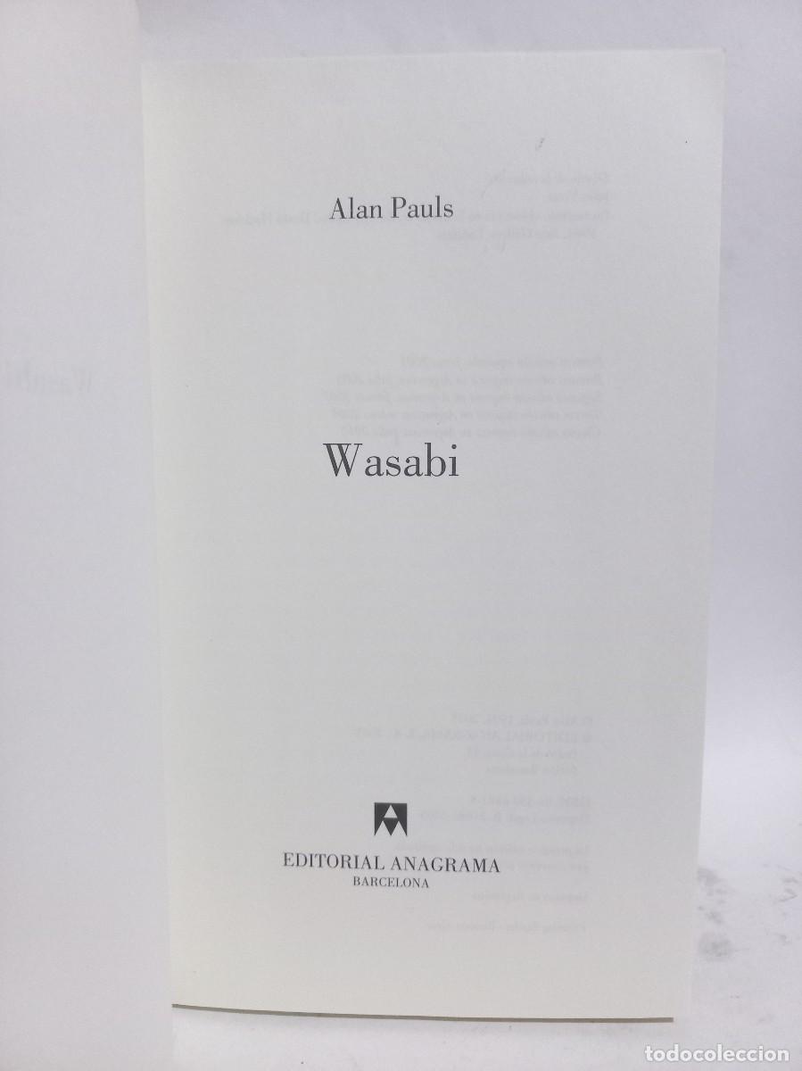 Libros de segunda mano: Alan Pauls - Wasabi - 2005 - Foto 2