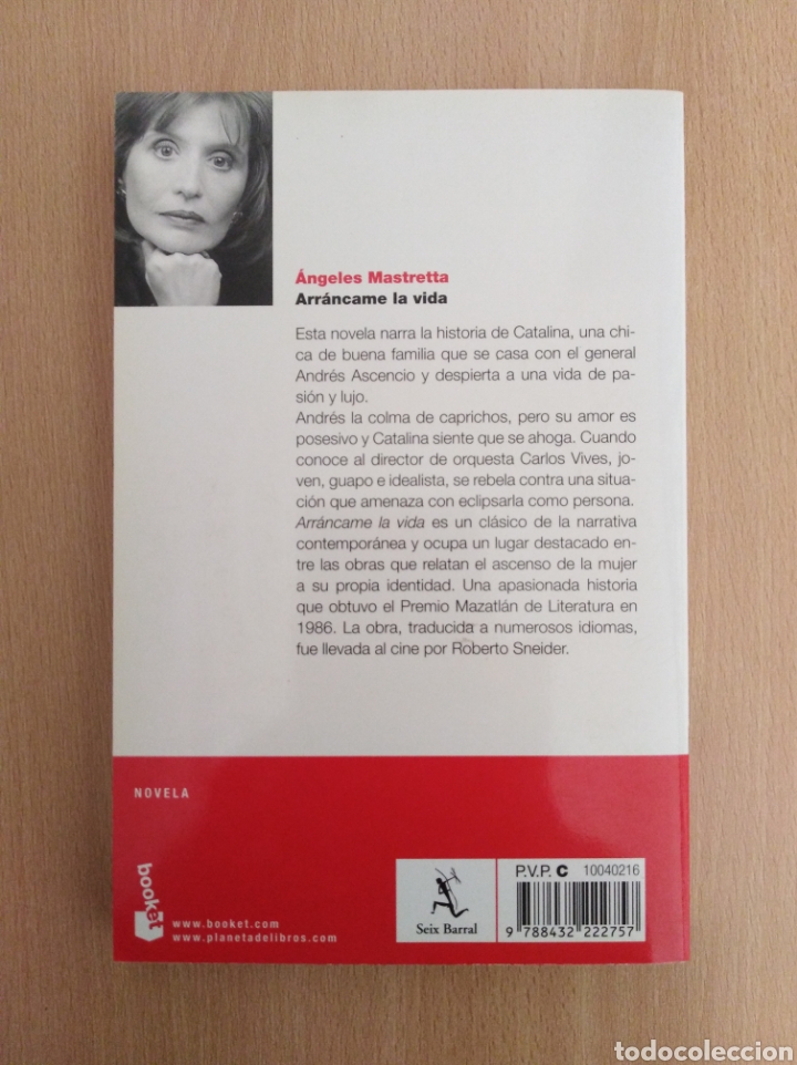 Libros de segunda mano: ARR&Aacute;NCAME LA VIDA. &Aacute;ngeles Mastretta - Foto 2