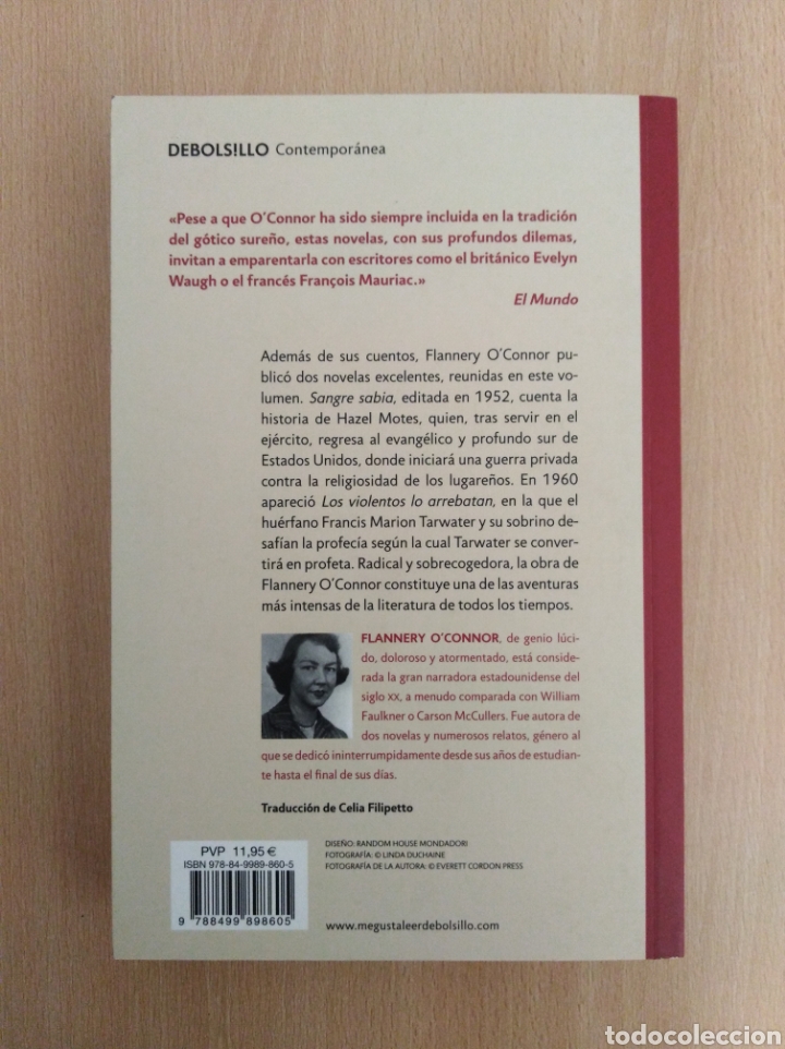Libros de segunda mano: NOVELAS. Flannery OConnor - Foto 2