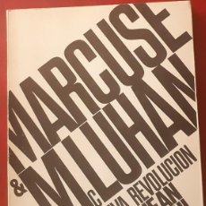Libros de segunda mano: MARCUSE& MCLUHAN Y LA NUEVA REVOLUCIÓN MUNDIAL POR JEAN MARABINI