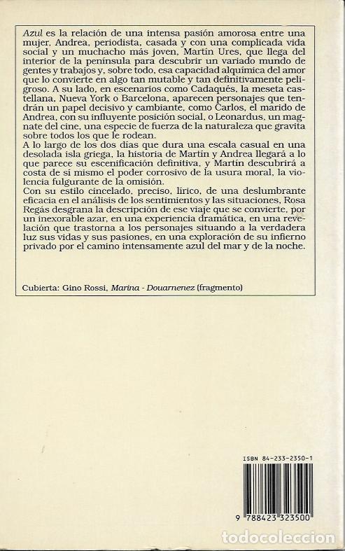 Libros de segunda mano: Azul - Regas, Rosa - Foto 2