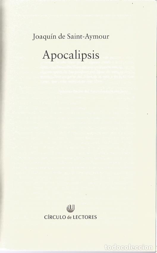 Libros de segunda mano: Apocalipsis - Saint-Aymour, Joaquin de - Foto 1