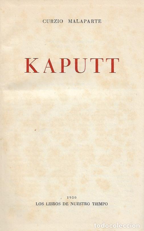 Libros de segunda mano: Kaputt - Malaparte, Curzio - Foto 1