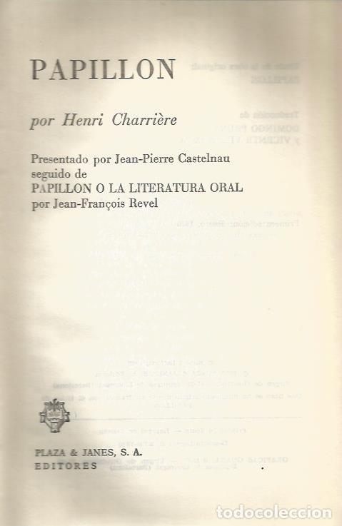 Libros de segunda mano: Papillon - Charriere, Henri - Foto 1