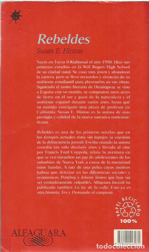 Libros de segunda mano: Rebeldes - E. Hinton, Susan - Foto 3