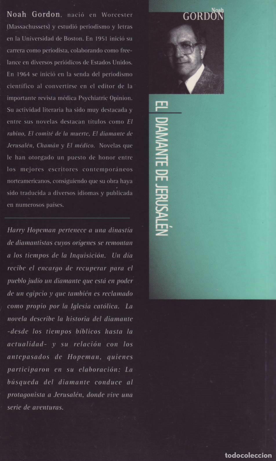 Libros de segunda mano: El diamante de Jerusalen - Gordon, Noah - Foto 3