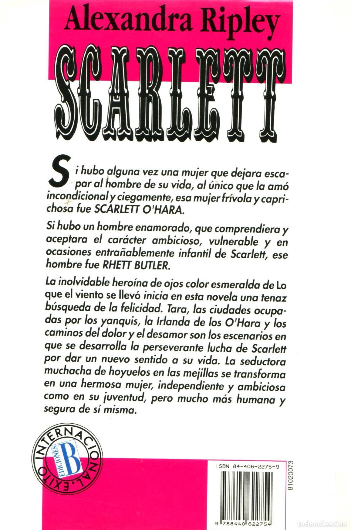 Libros de segunda mano: Scarlett - Ripley, Alexandra - Foto 2