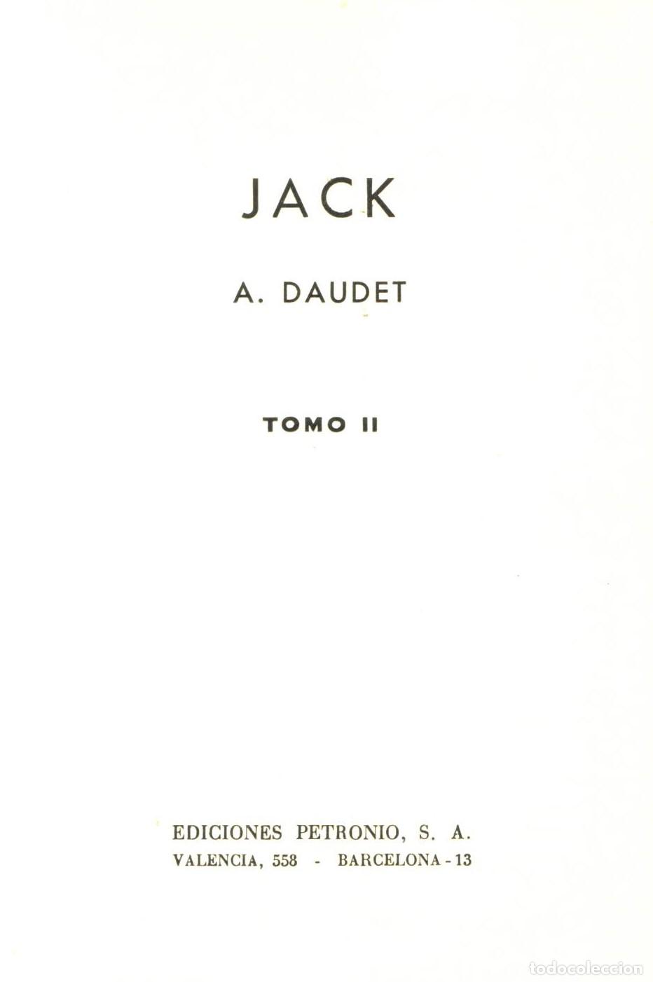 Libros de segunda mano: Jack (tomo II) - Daudet, A. - Foto 1