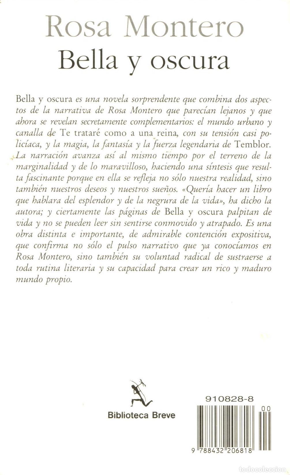 Libros de segunda mano: Bella y oscura - Montero, Rosa - Foto 2