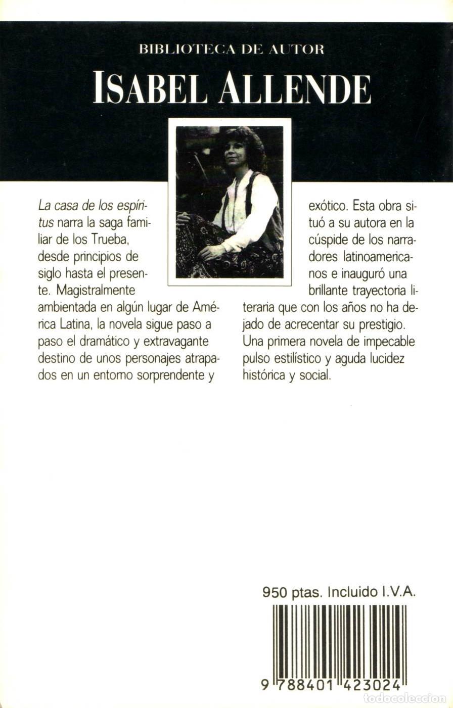 Libros de segunda mano: La casa de los espiritus - Allende, Isabel - Foto 2