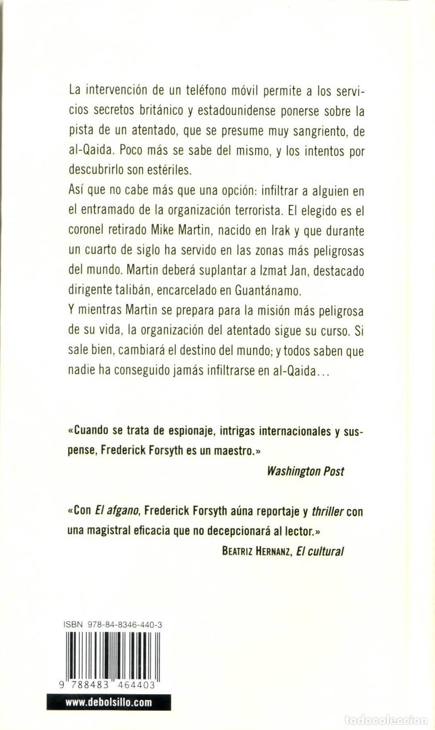 Libros de segunda mano: El afgano - Forsyth, Frederick - Foto 2