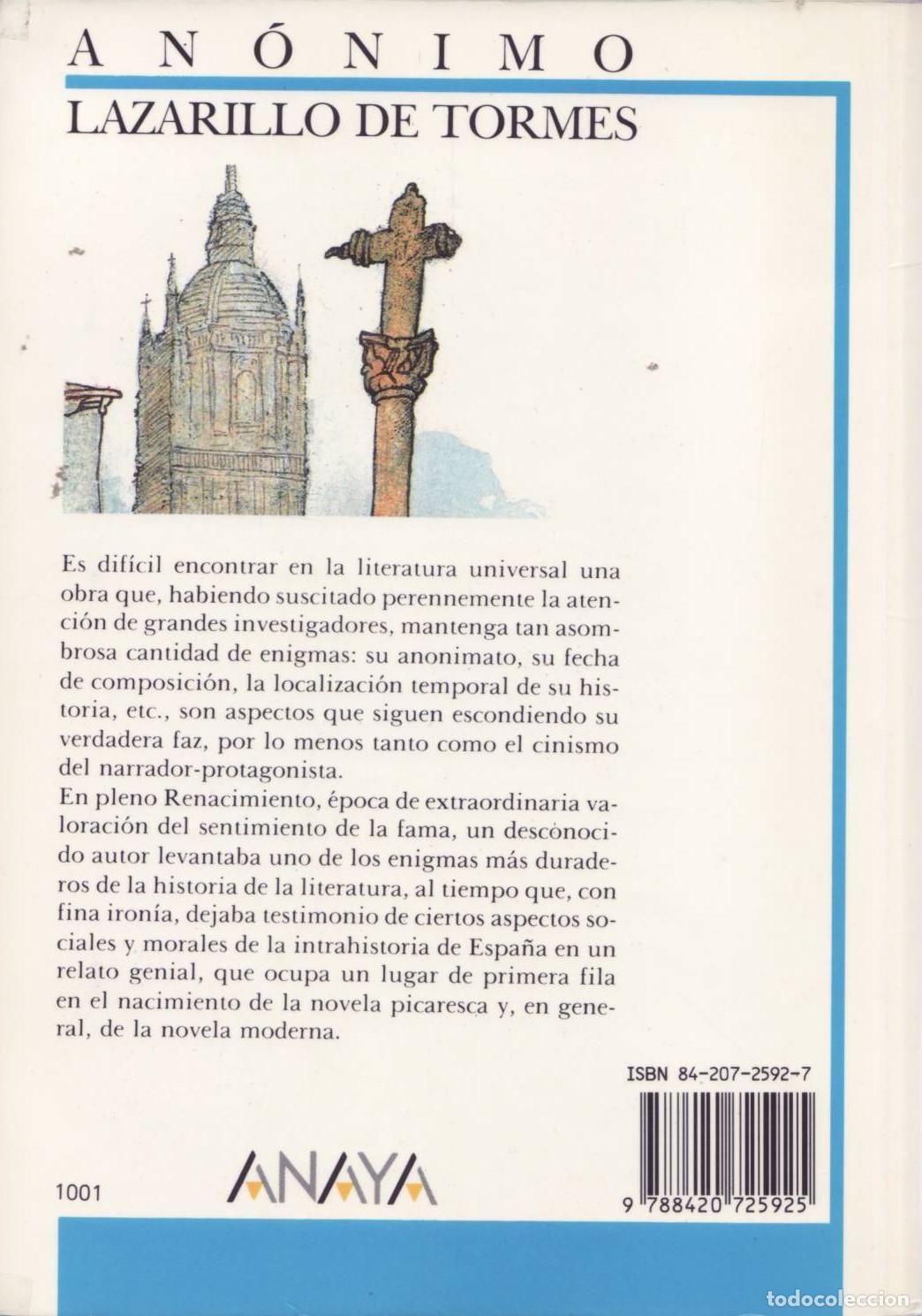 Libros de segunda mano: Lazarillo de Tormes - Anonimo - Foto 2
