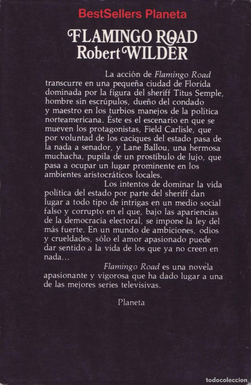 Libros de segunda mano: Flamingo road - Wilder, Robert - Foto 3