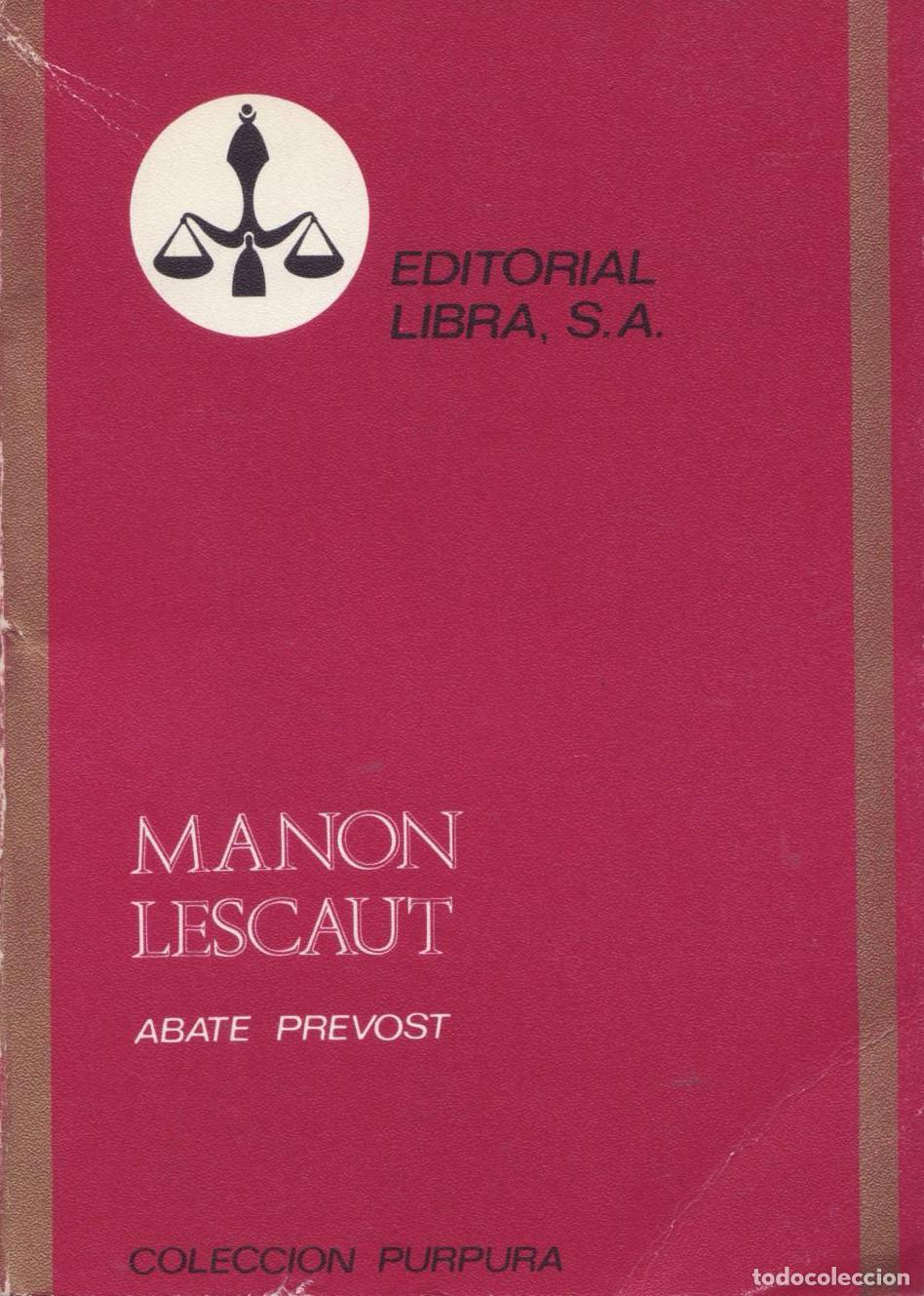 Libros de segunda mano: Manon Lescaut - Abate Prevost - Foto 1