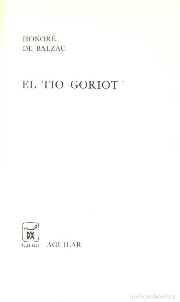 Libros de segunda mano: El tio Goriot - de Balzac, Honore - Foto 1