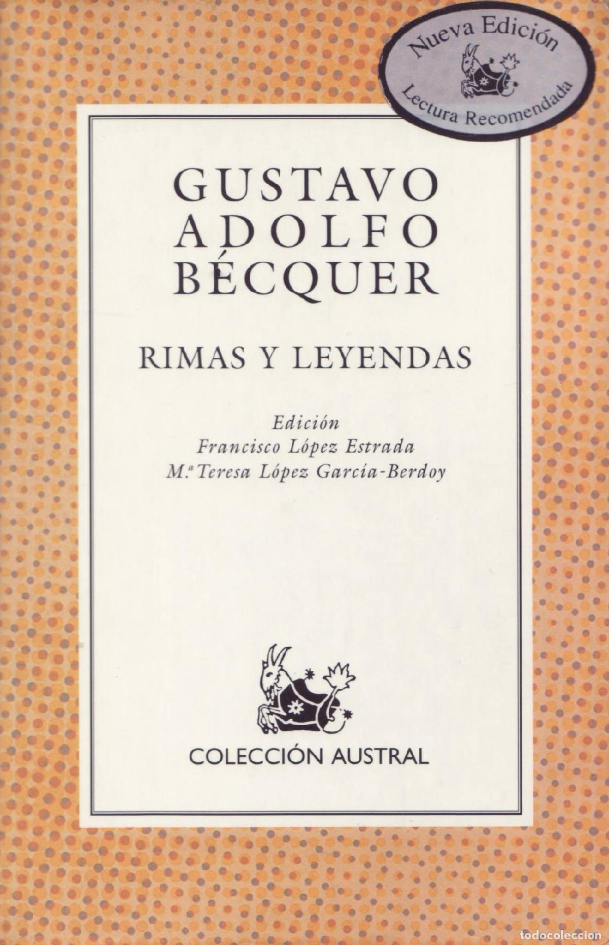 Libros de segunda mano: Rimas y leyendas - Becquer, Gustavo Adolfo - Foto 1