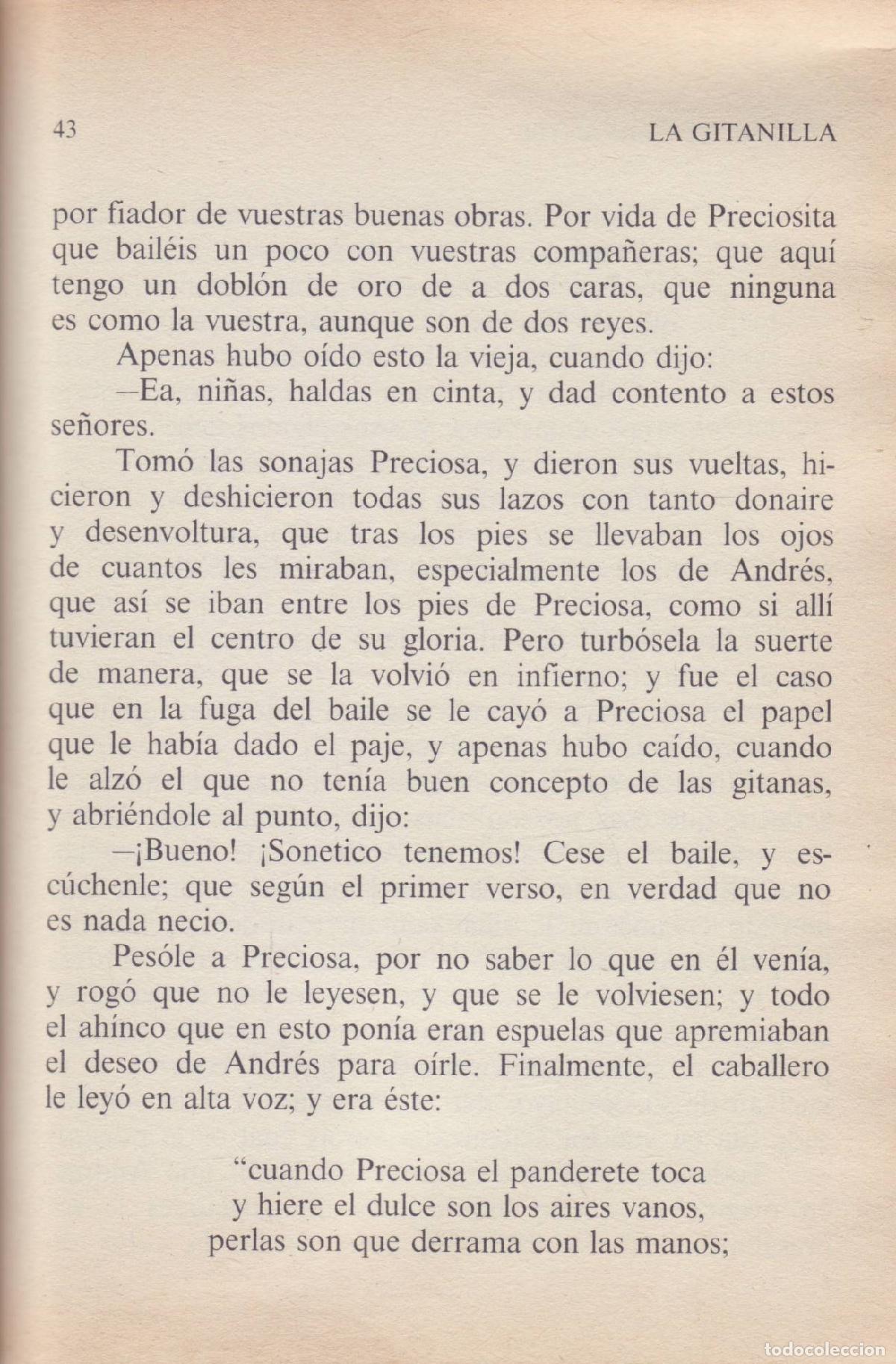 Libros de segunda mano: La gitanilla - de Cervantes, Miguel - Foto 2