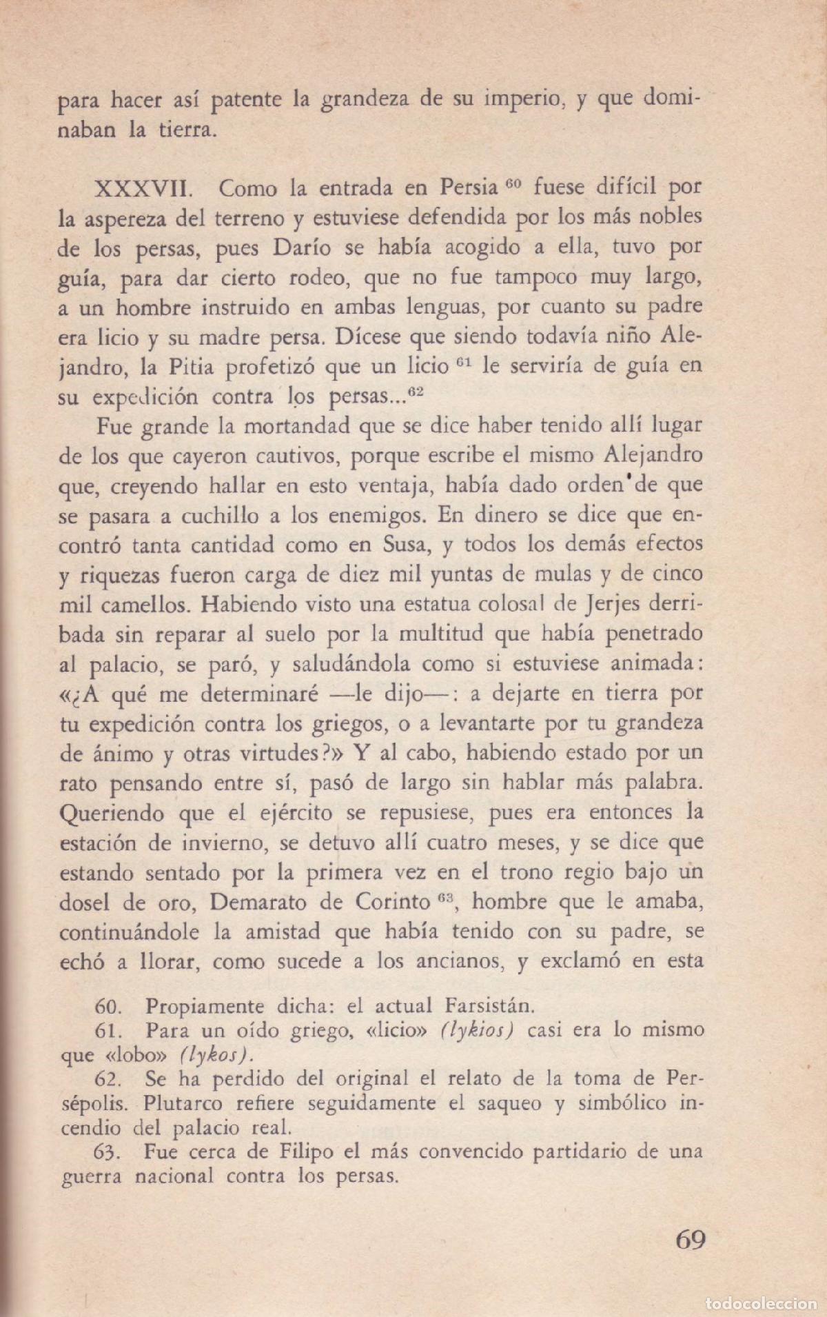 Libros de segunda mano: Alejandro y Cesar - Plutarco - Foto 2