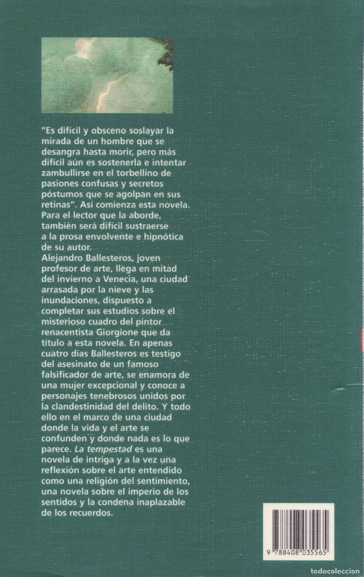 Libros de segunda mano: La tempestad - de Prada, Juan Manuel - Foto 3