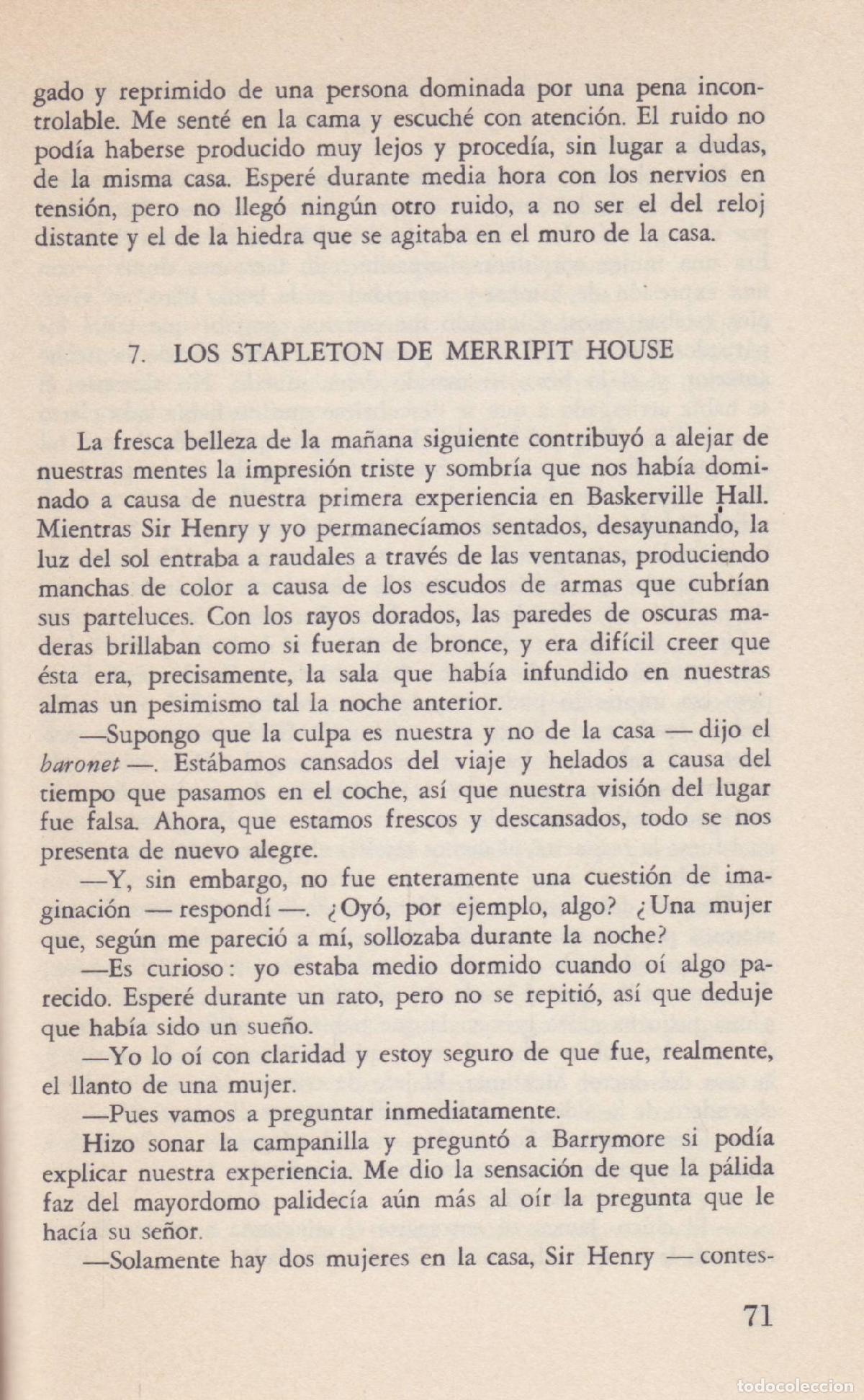 Libros de segunda mano: El perro de los Baskerville - Conan Doyle, Arthur - Foto 2
