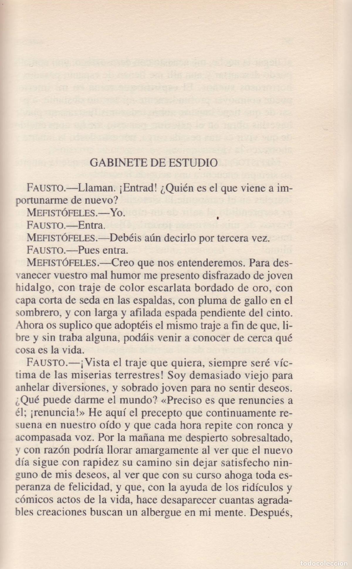 Libros de segunda mano: Fausto - Goethe - Foto 2