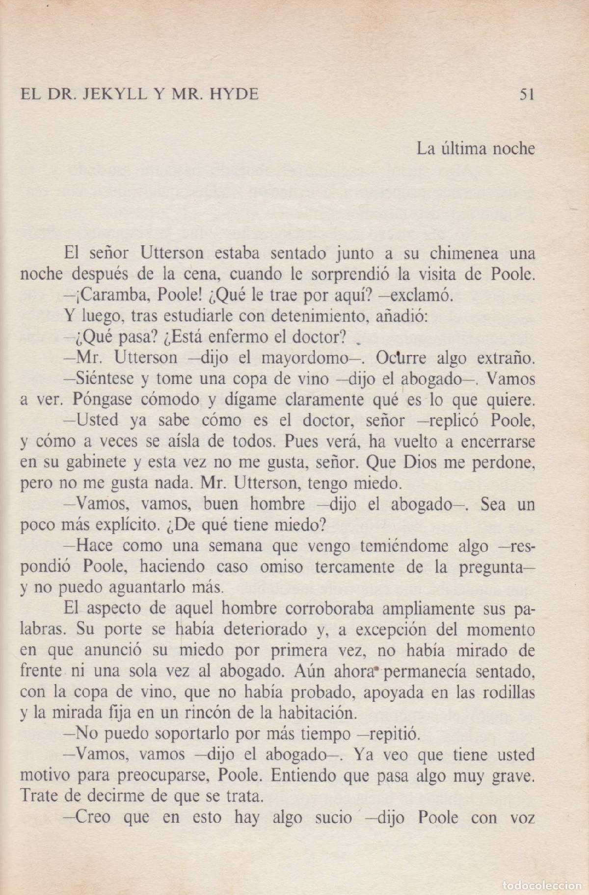 Libros de segunda mano: El Dr. Jekyll y Mr. Hyde - Stevenson, Robert Louis - Foto 2