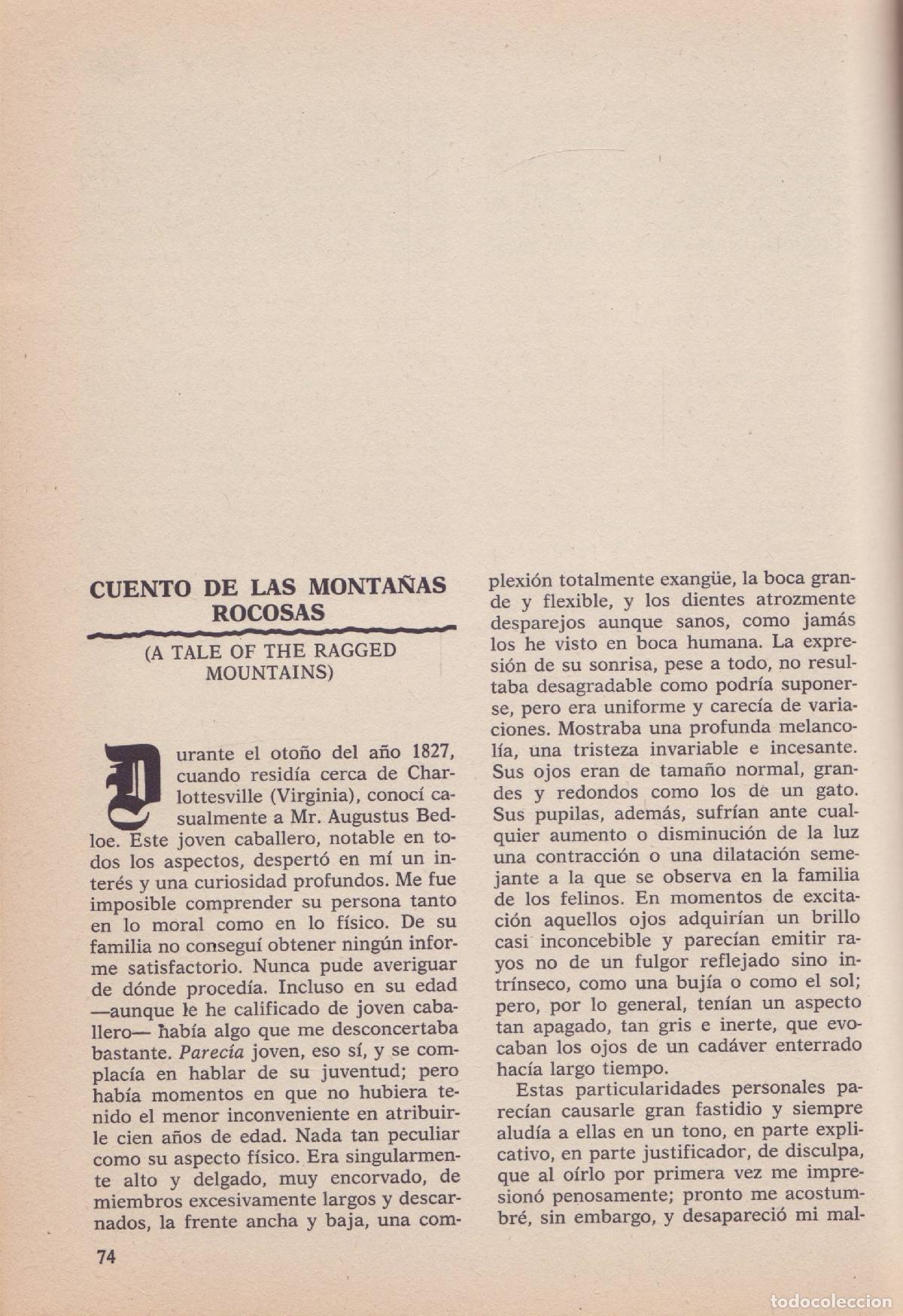 Libros de segunda mano: Cuentos de terror (I) - Allan Poe, Edgar - Foto 2
